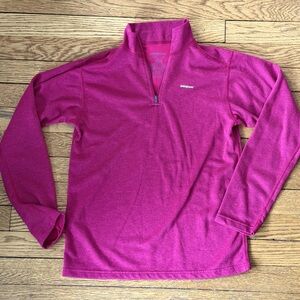Patagonia Pink Quarter-Zip Pullover - Size 12